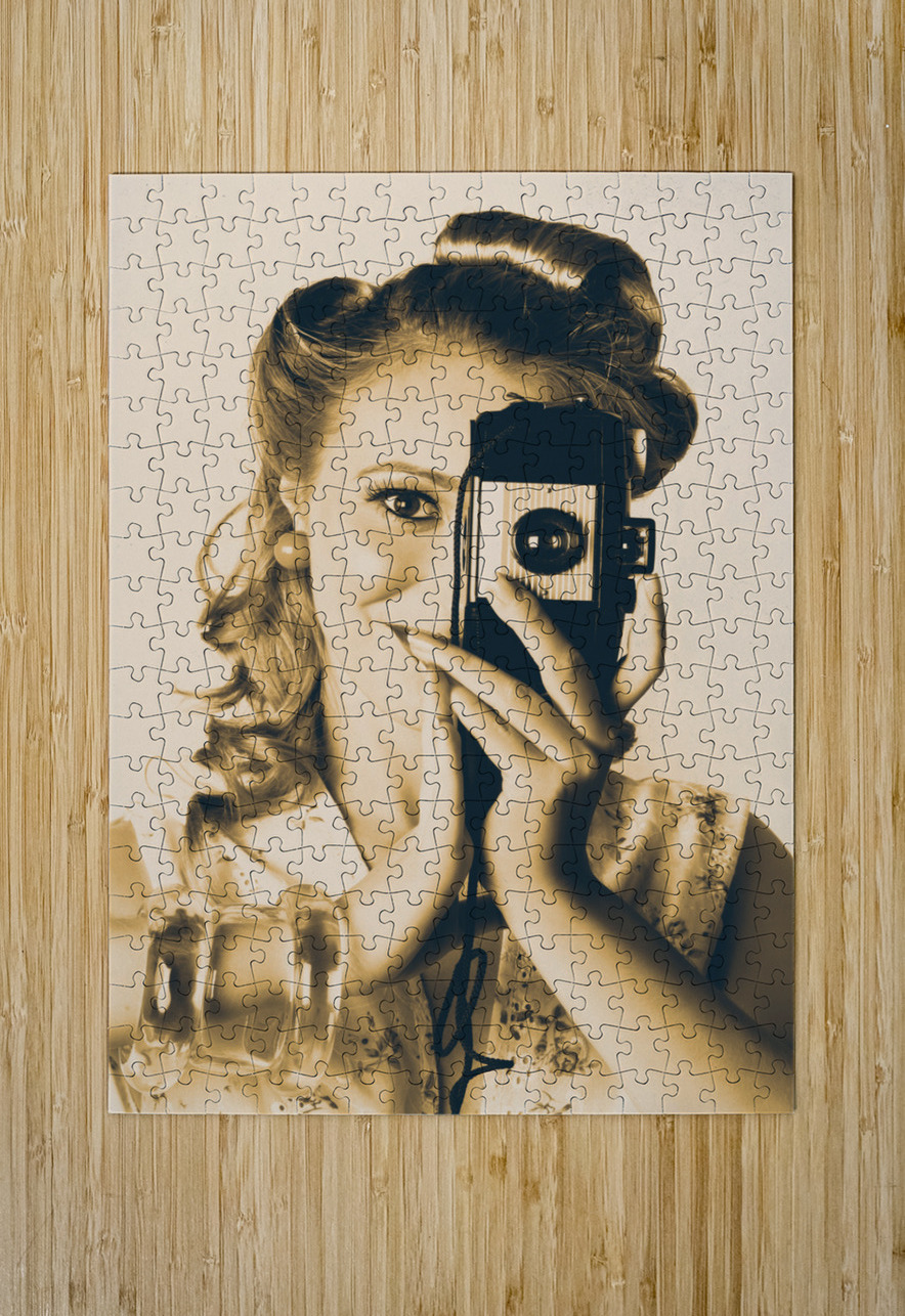 Female Fashion Photographer Taking People Pictures Jorgo Puzzle printing