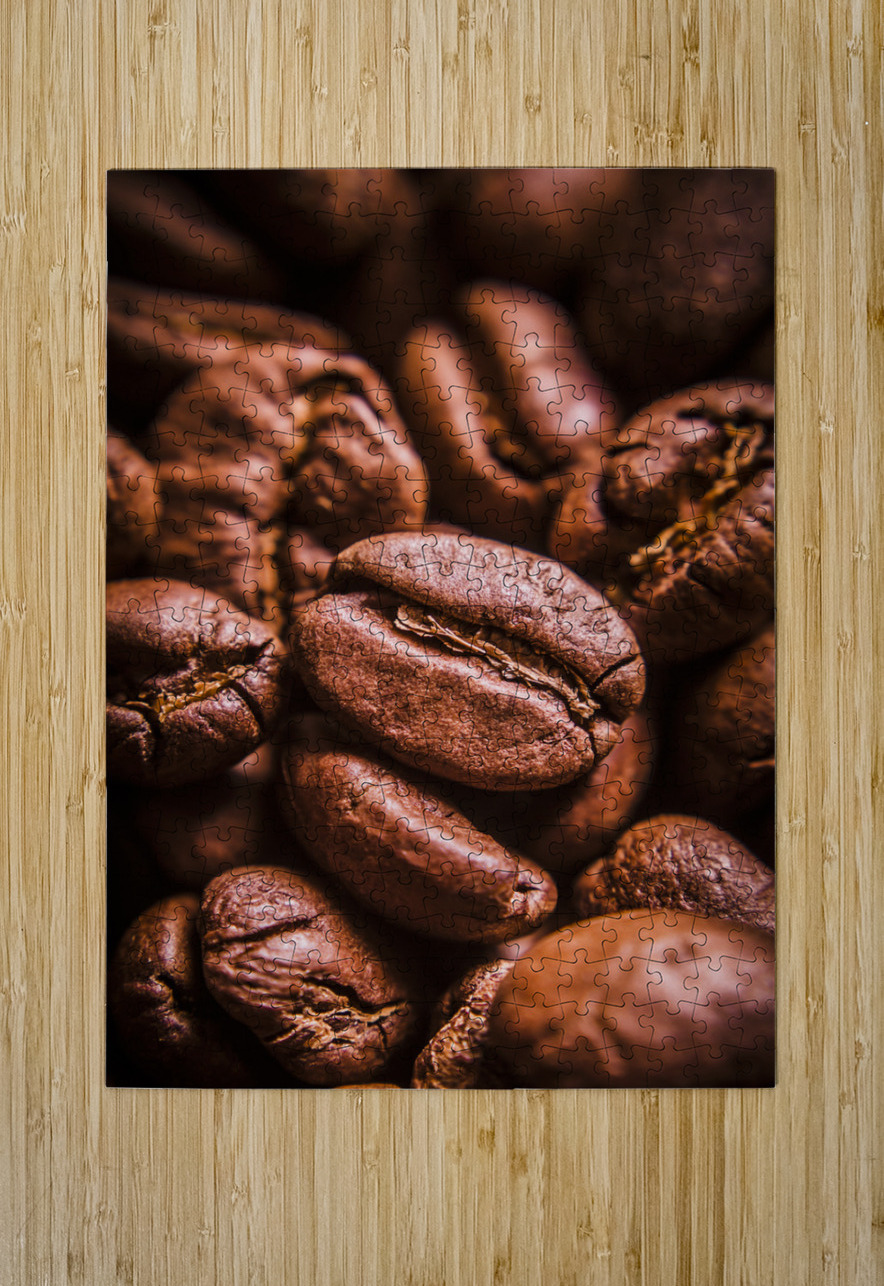 Roasted coffee bean macro Jorgo Puzzle printing