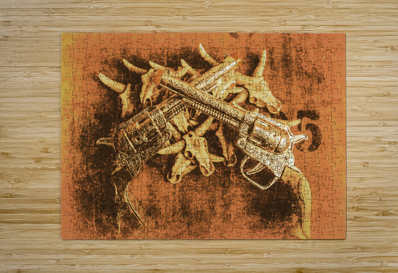 Old West Cowboy Shooter Jorgo Puzzle printing