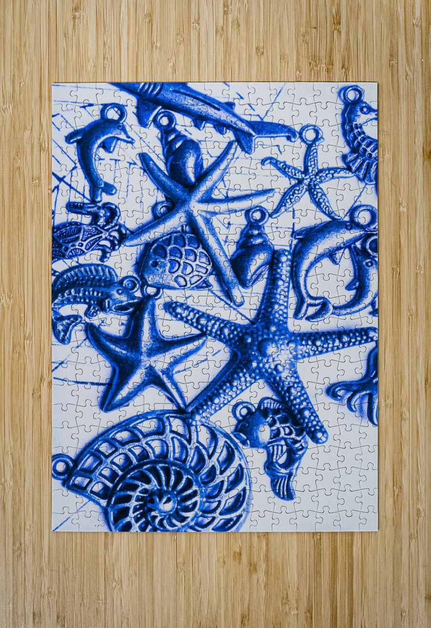 Blue reef abstract Jorgo Puzzle printing