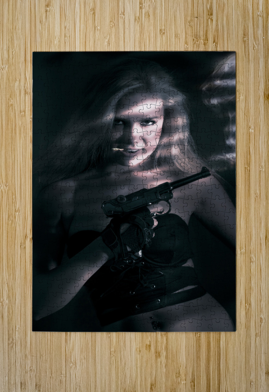 Sexy woman assassin Jorgo Puzzle printing
