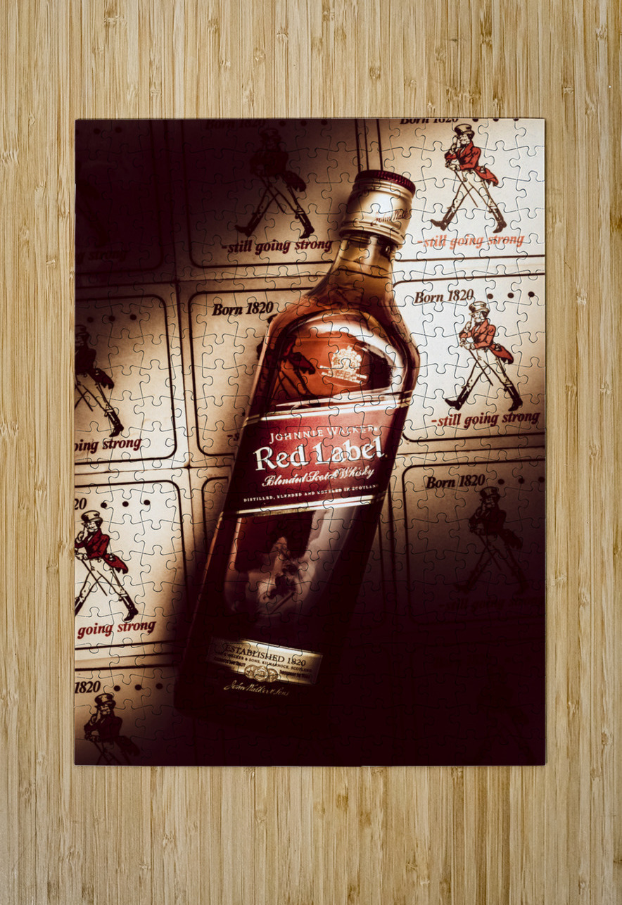 Johnnie Walker Red Label blended whisky  Jorgo Puzzle printing