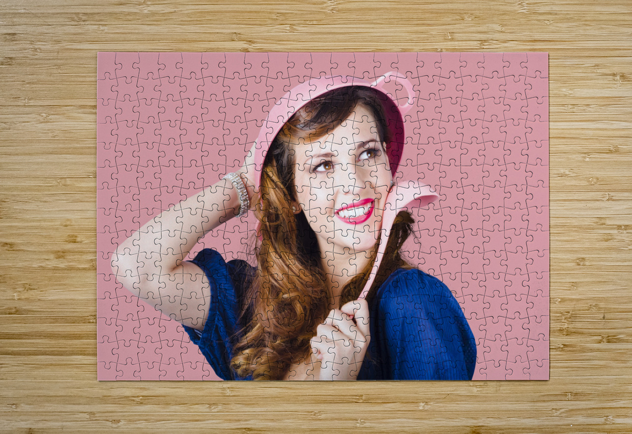 Pinup cook in funny pose Jorgo Puzzle printing