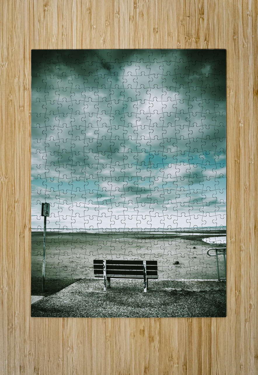 Empty beach bench Jorgo Puzzle printing