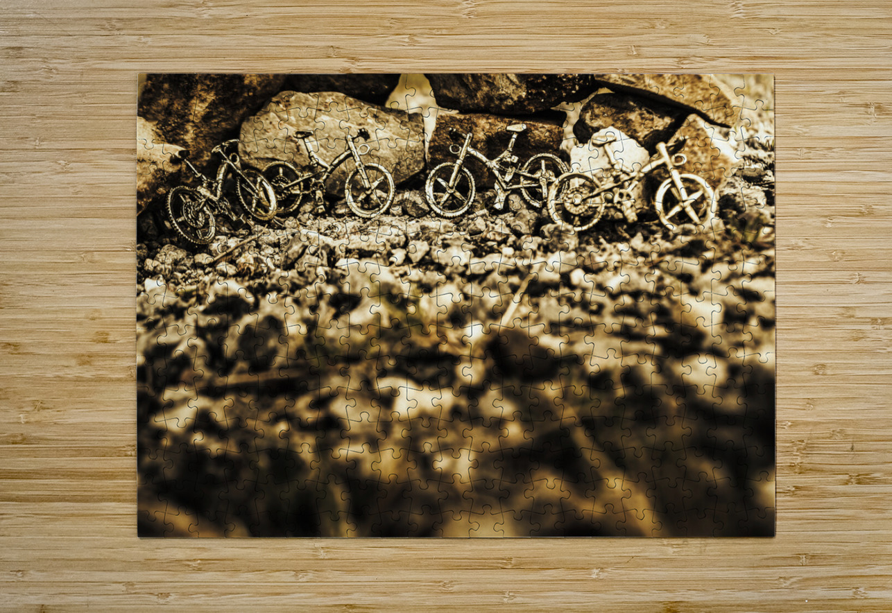 Rustic mountain bikes Jorgo Puzzle printing