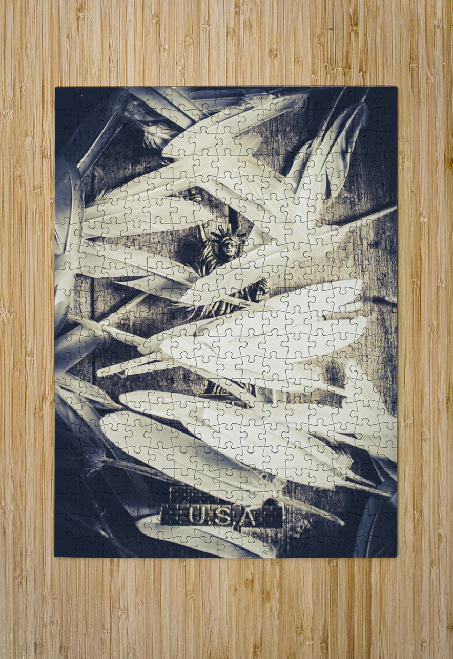 Feathers of freedom and the statue of liberty Jorgo Puzzle printing