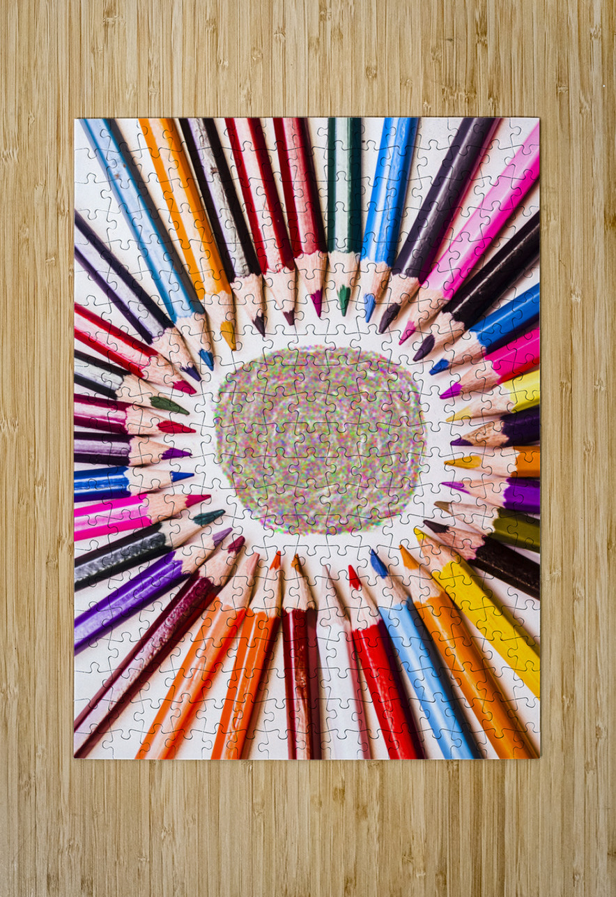 Pencils and coloured circles Jorgo Puzzle printing