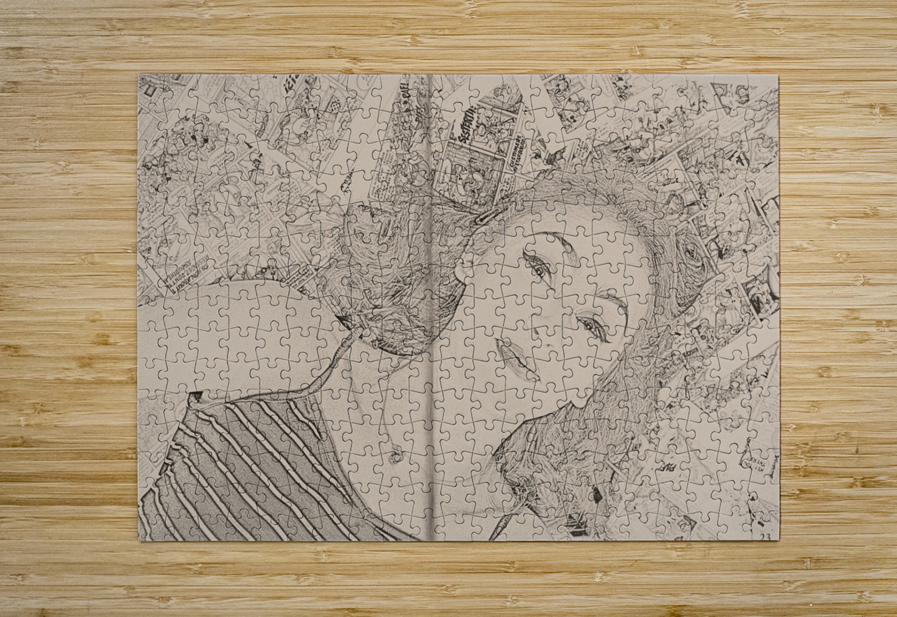 Pop art comic book pin-up Jorgo Puzzle printing