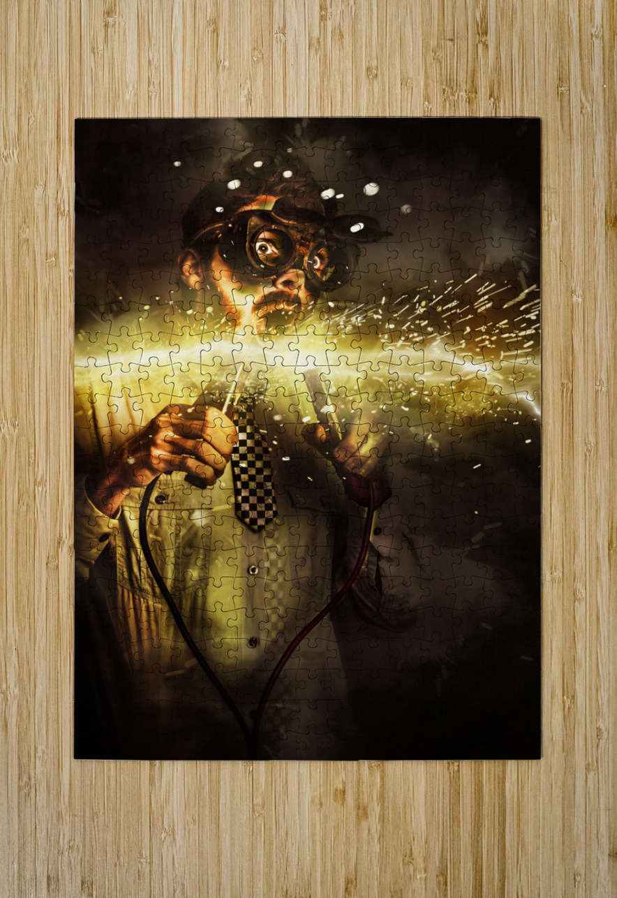 Start up business man with explosive idea Jorgo Puzzle printing