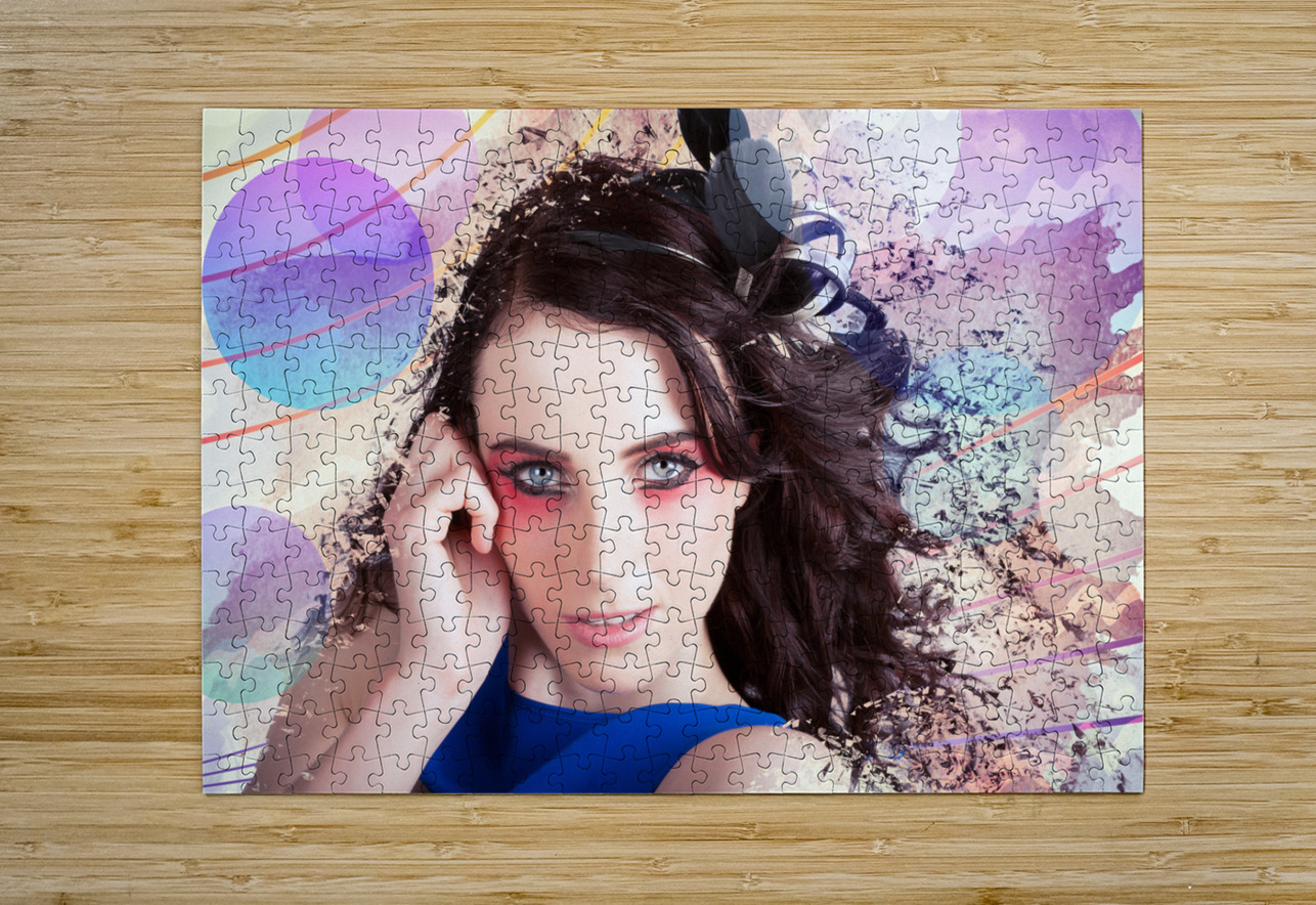 Beauty In The Abstract Colors Of Make-up Jorgo Puzzle printing