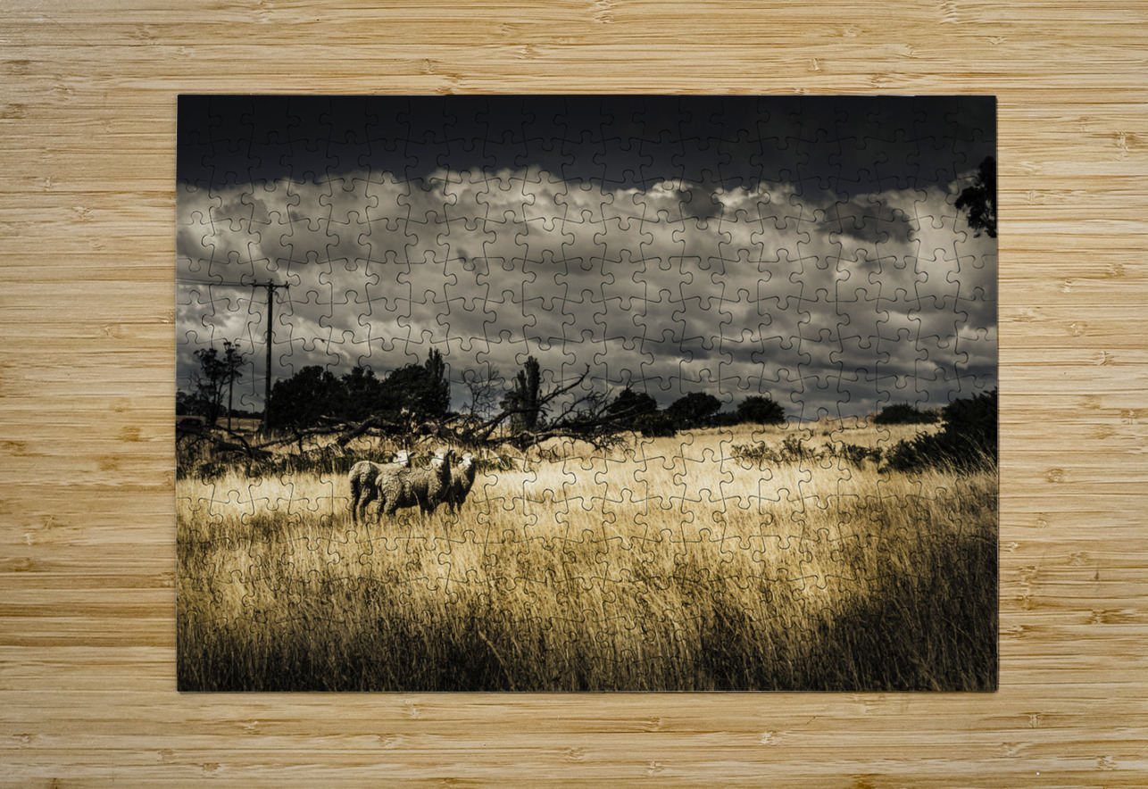 Tasmania landscape of an outback cattle station Jorgo Puzzle printing