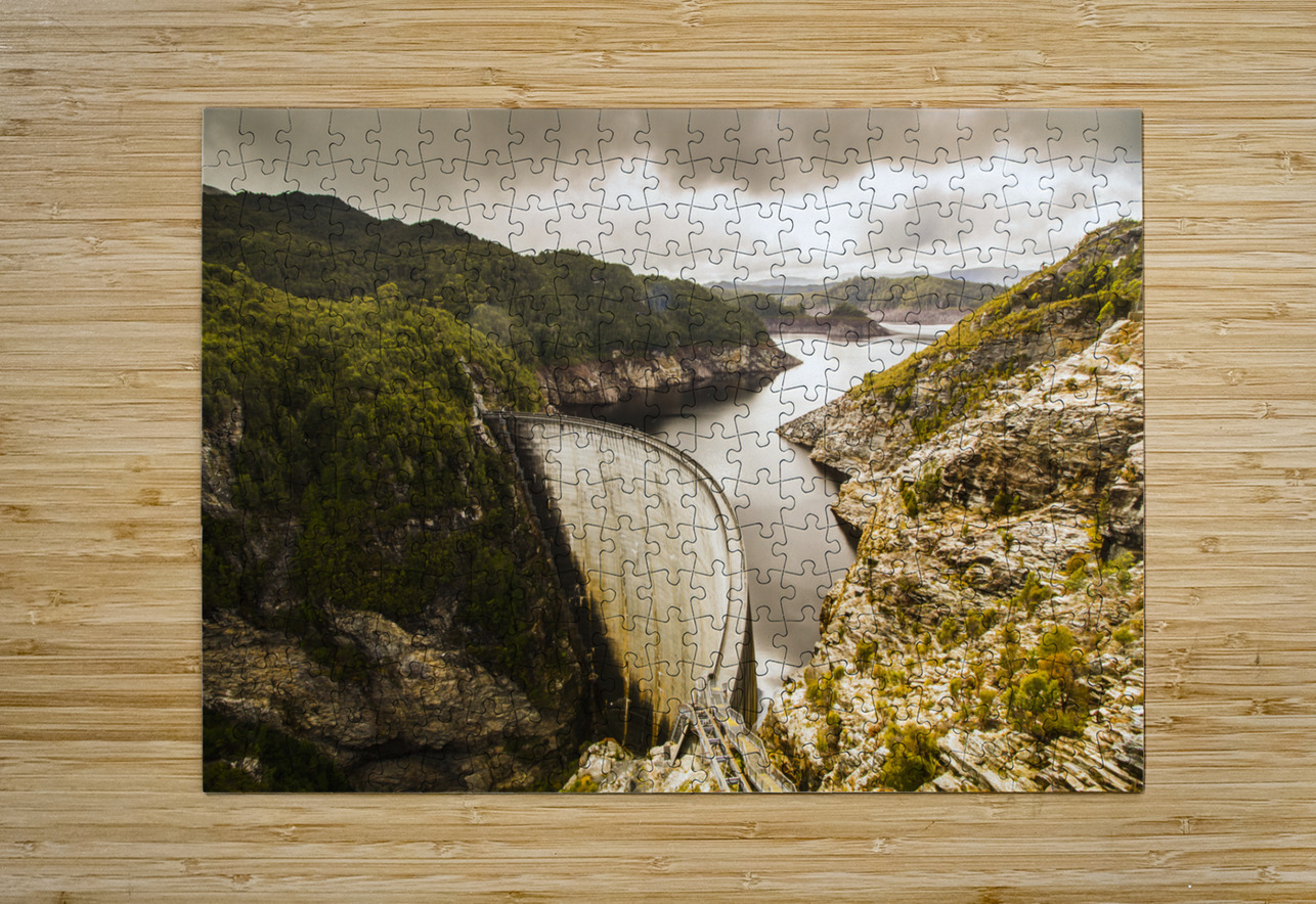 Tasmania Hydropower Dam Jorgo Puzzle printing