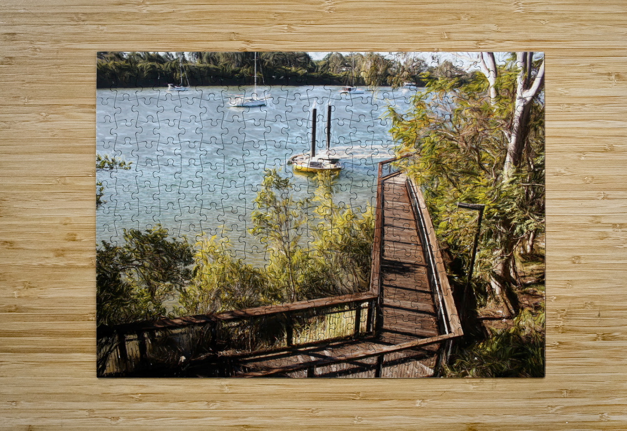 Tranquil River Boardwalk Jorgo Puzzle printing