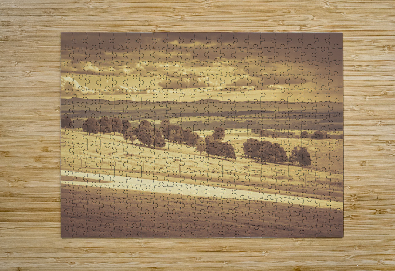 Stunning sunset over the vast outback of Kingaroy Jorgo Puzzle printing