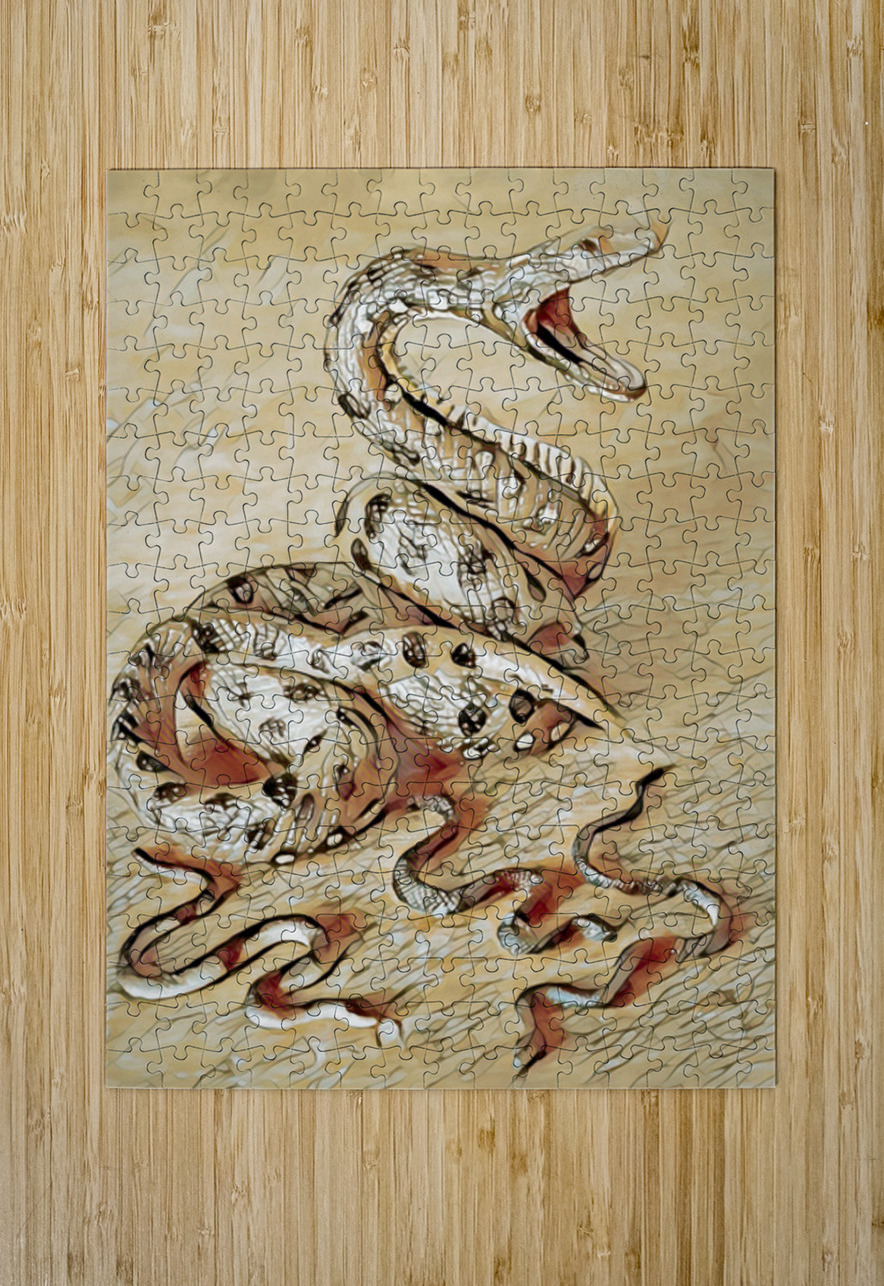 Desert Sun Serpent Jorgo Puzzle printing
