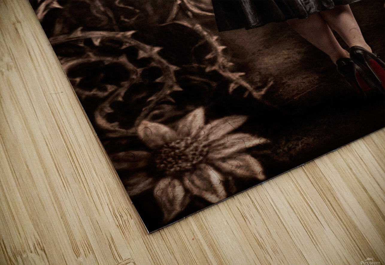 Fairy tale girl walking through secret garden Jorgo Puzzle