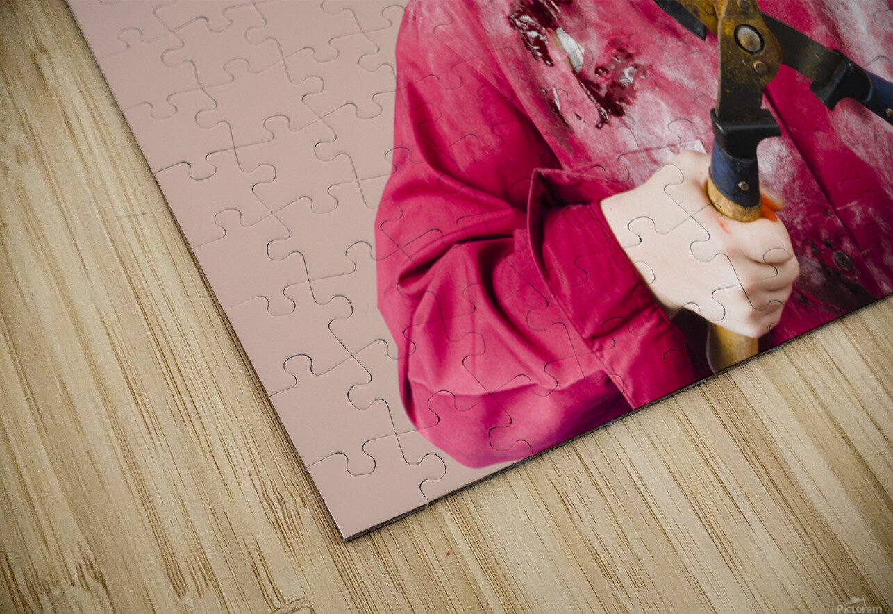 Zombie gardener with shears Jorgo Puzzle