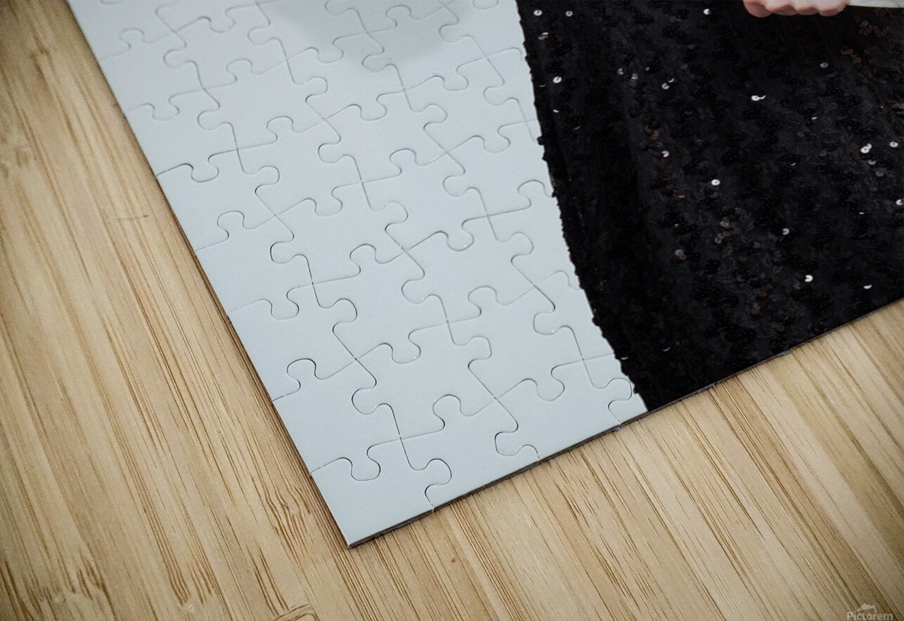 Blond woman drawing a travel landmark illustration Jorgo Puzzle