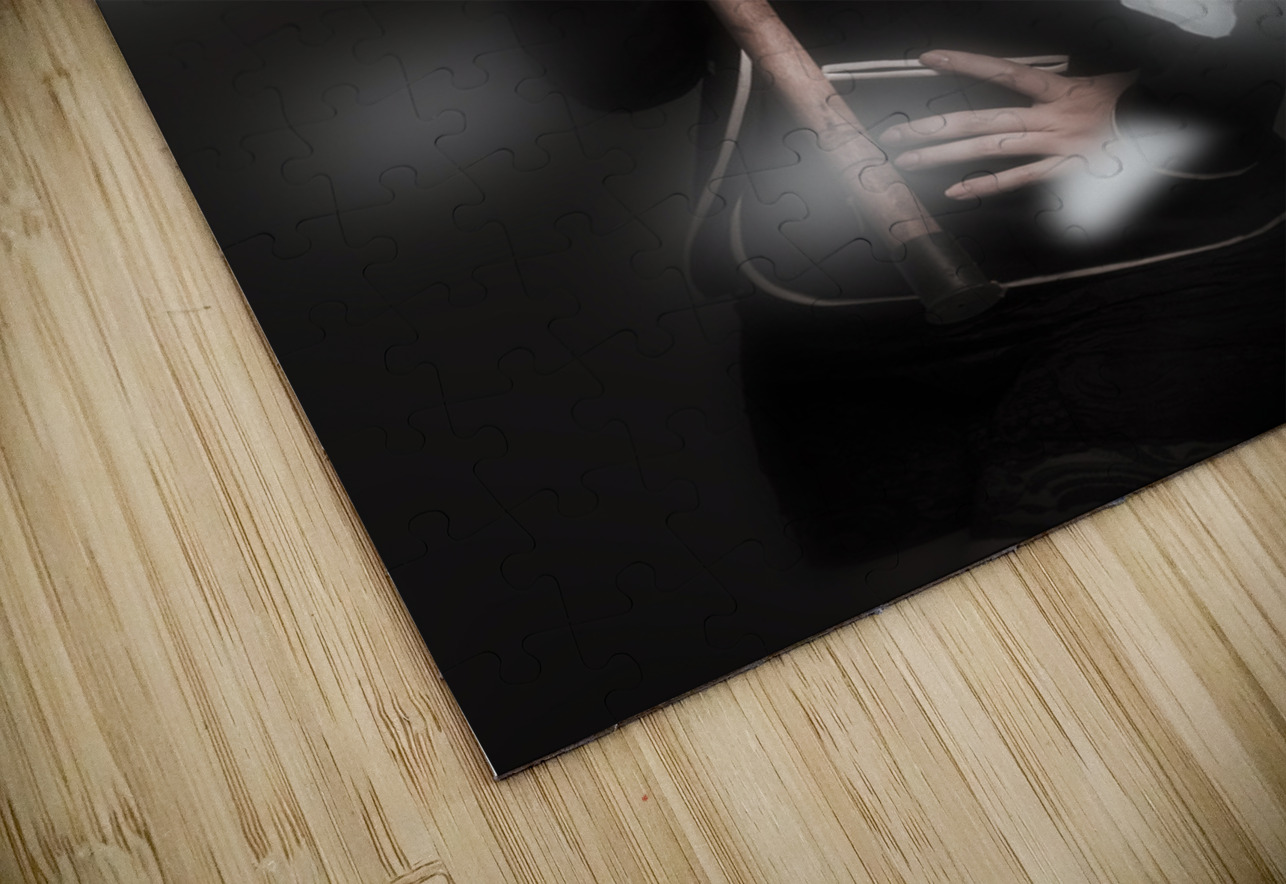 Beautiful vintage girl dancing with flower petals Jorgo Puzzle