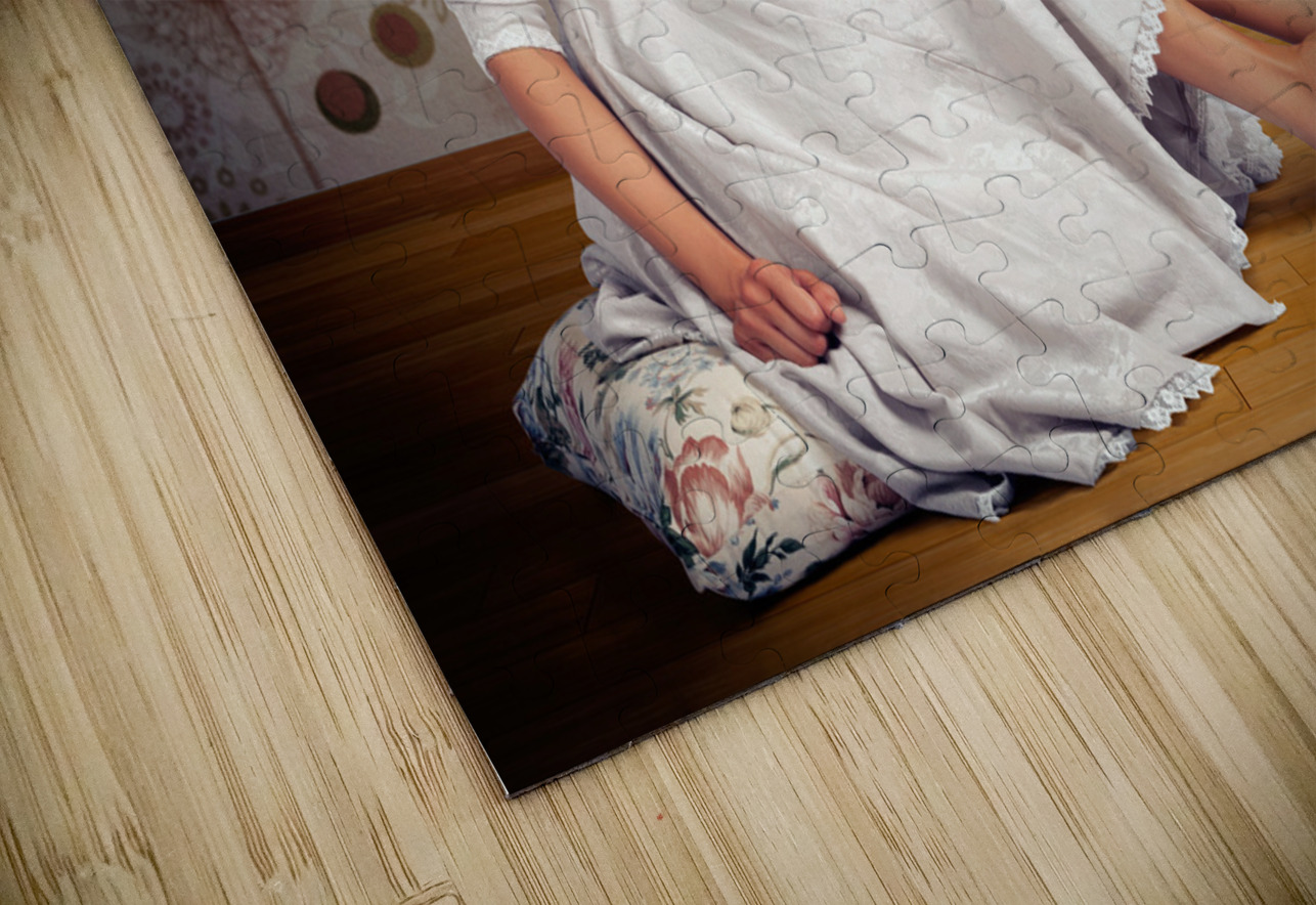 Portrait Of Blonde Girl With Classic Fashion Style Jorgo Puzzle