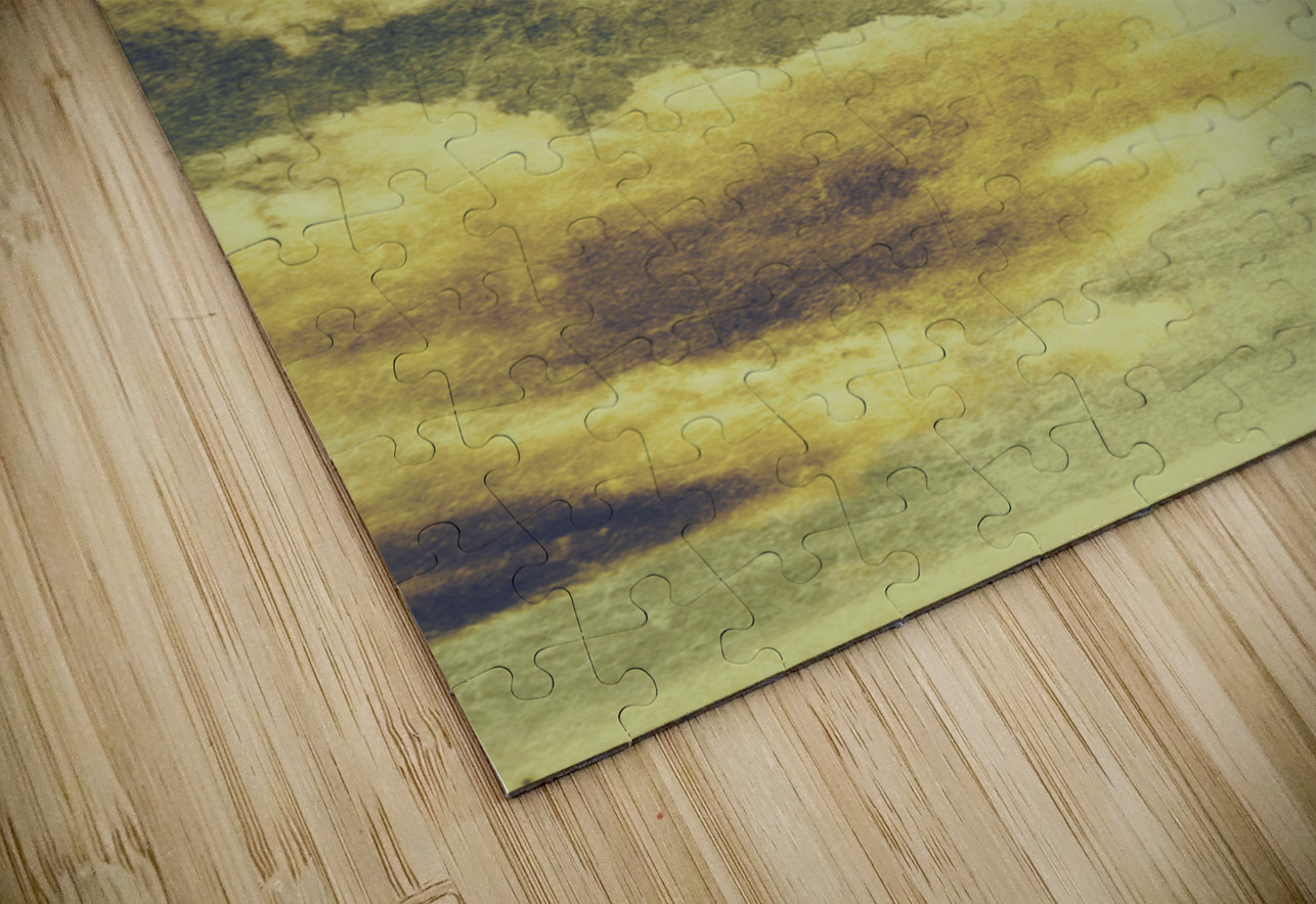 Yellow toned textured grungy cloudscape Jorgo Puzzle