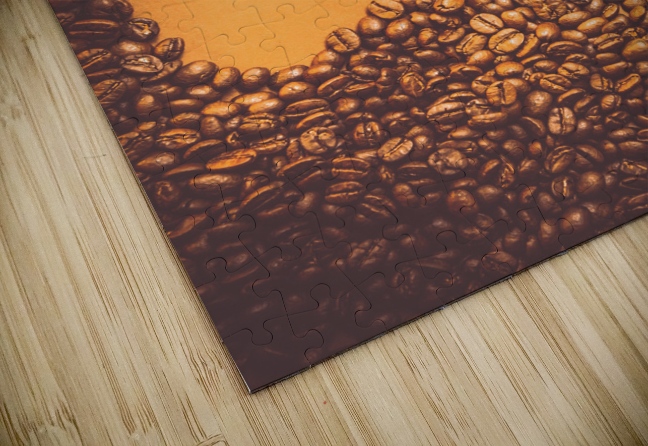 Roasted Australian coffee beans background Jorgo Puzzle