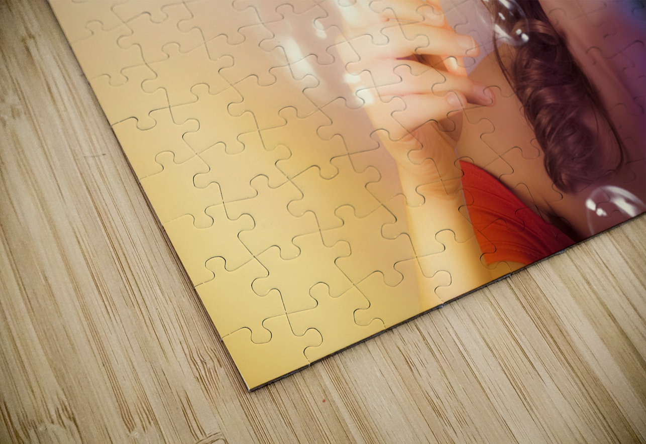 Romantic pinup girl. Retro summer party Jorgo Puzzle