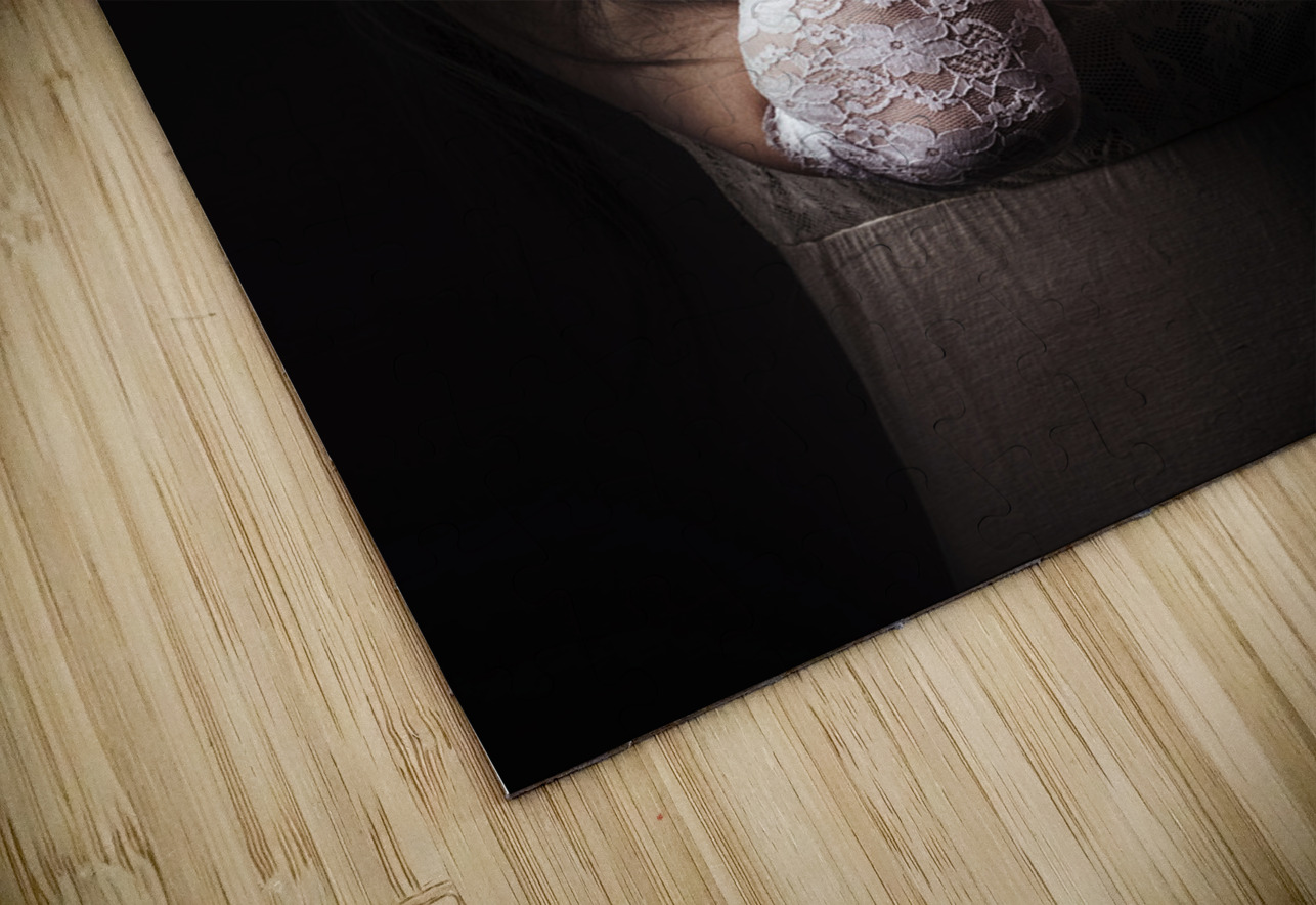 Vampire woman in darkness hiding from the light Jorgo Puzzle