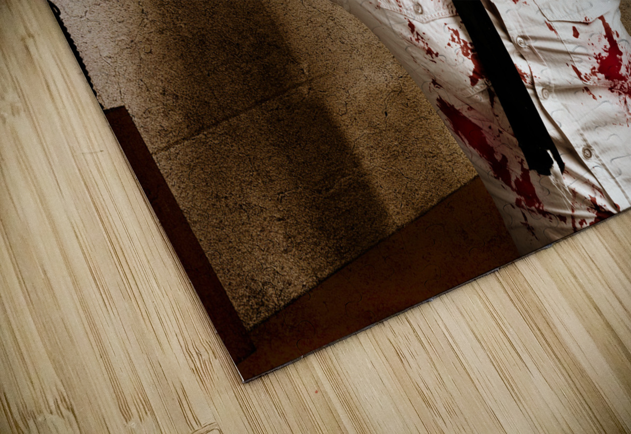 Funny zombie cook dancing in horror kitchen Jorgo Puzzle