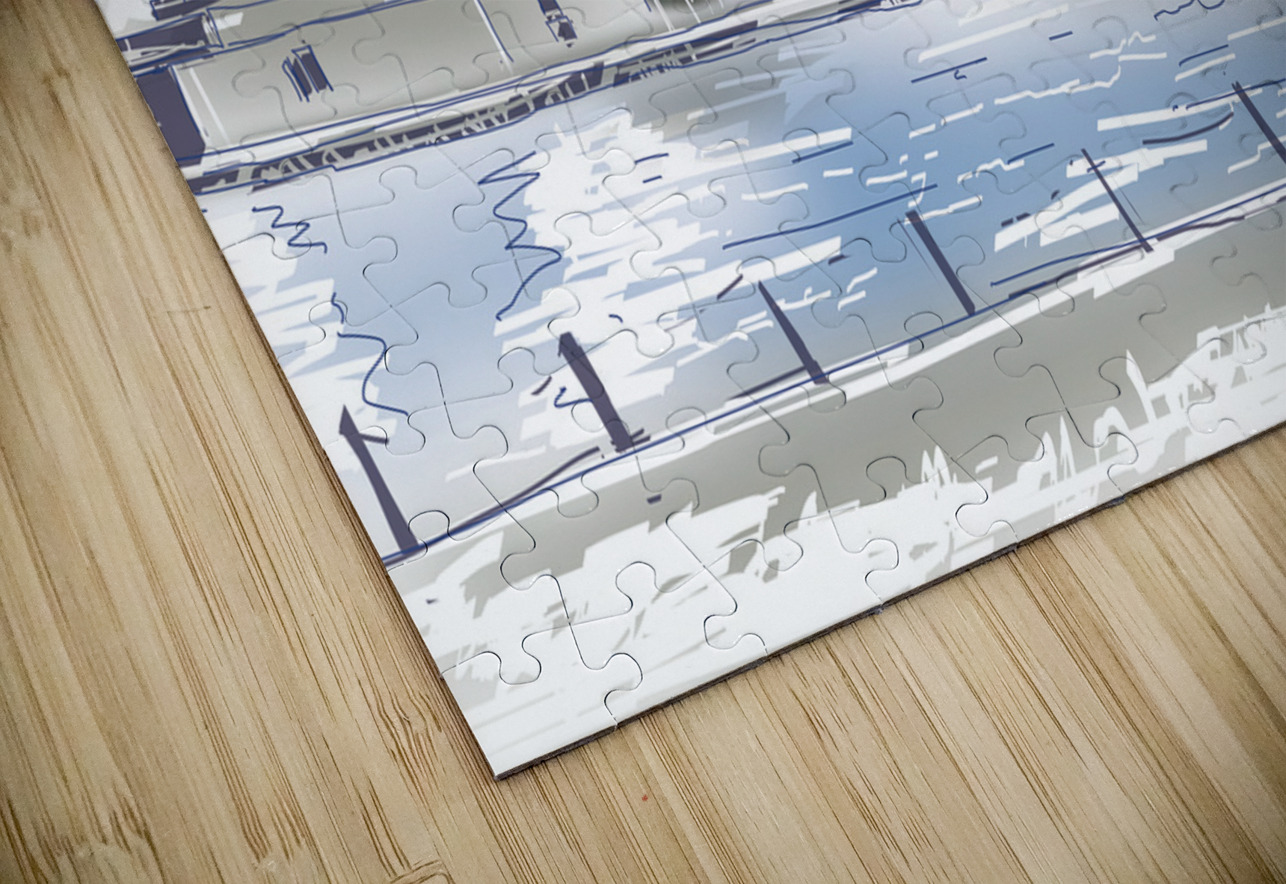 Statue of Liberty and New York City Illustration  Jorgo Puzzle