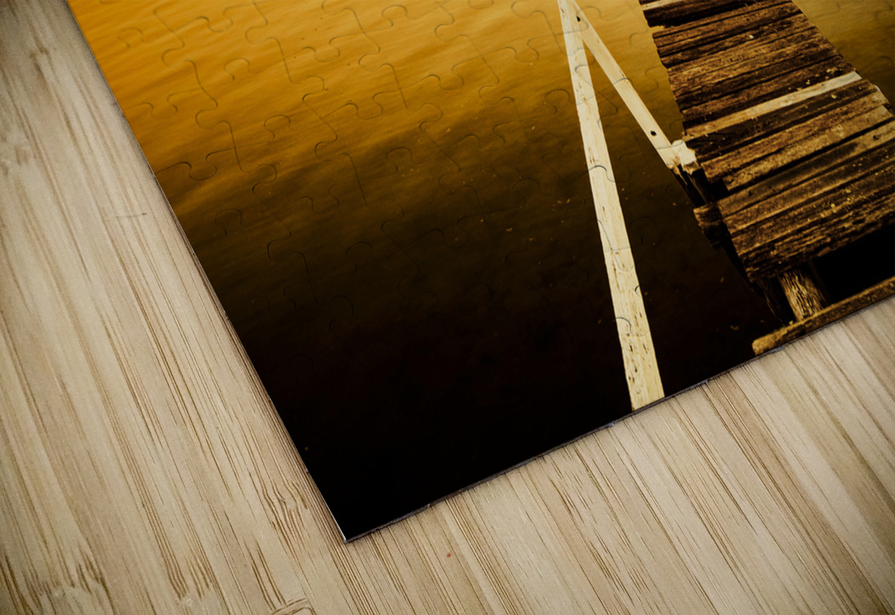 Rickety pier sunset Jorgo Puzzle