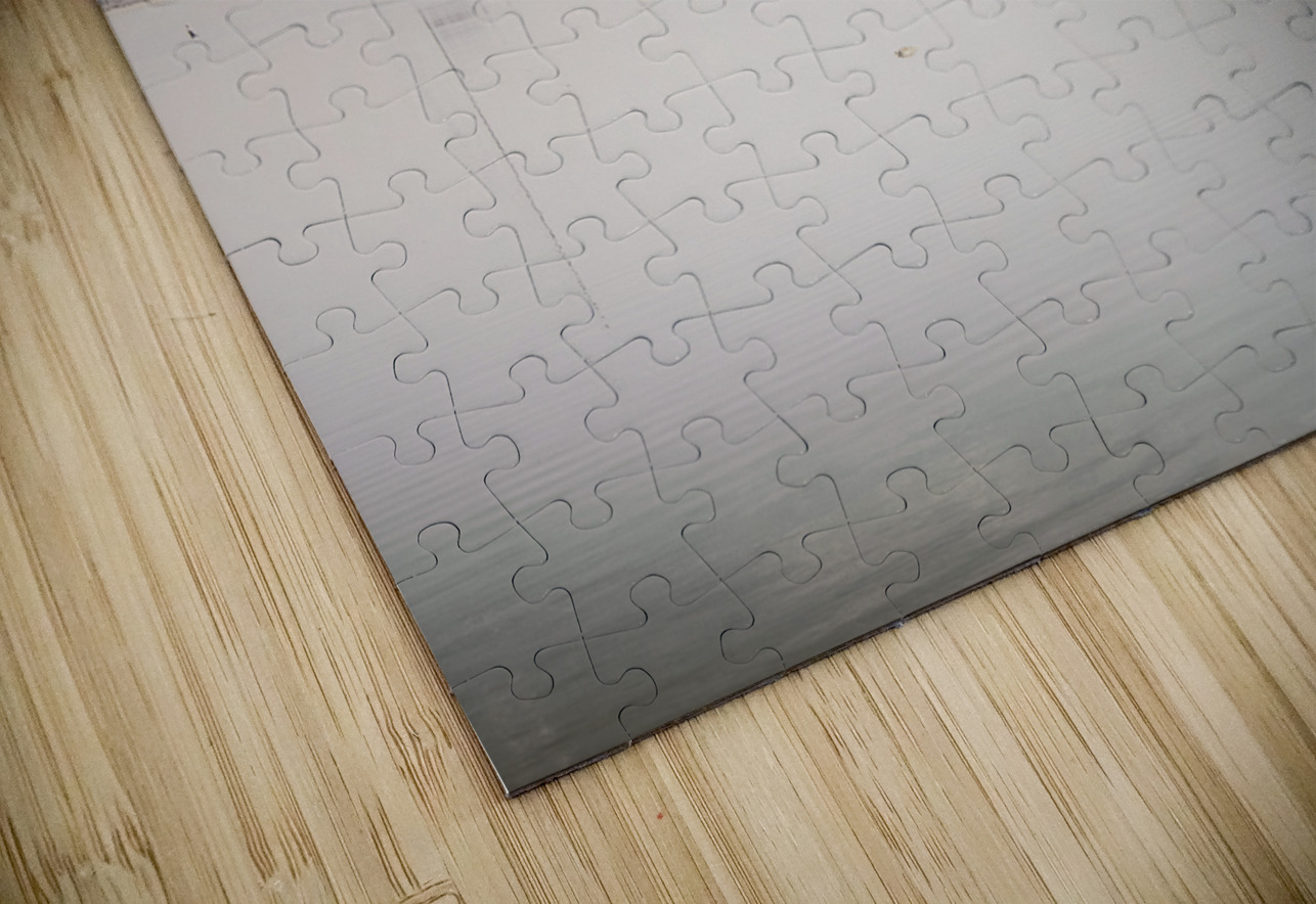 Vintage photo of a fishing boat anchored at dusk Jorgo Puzzle