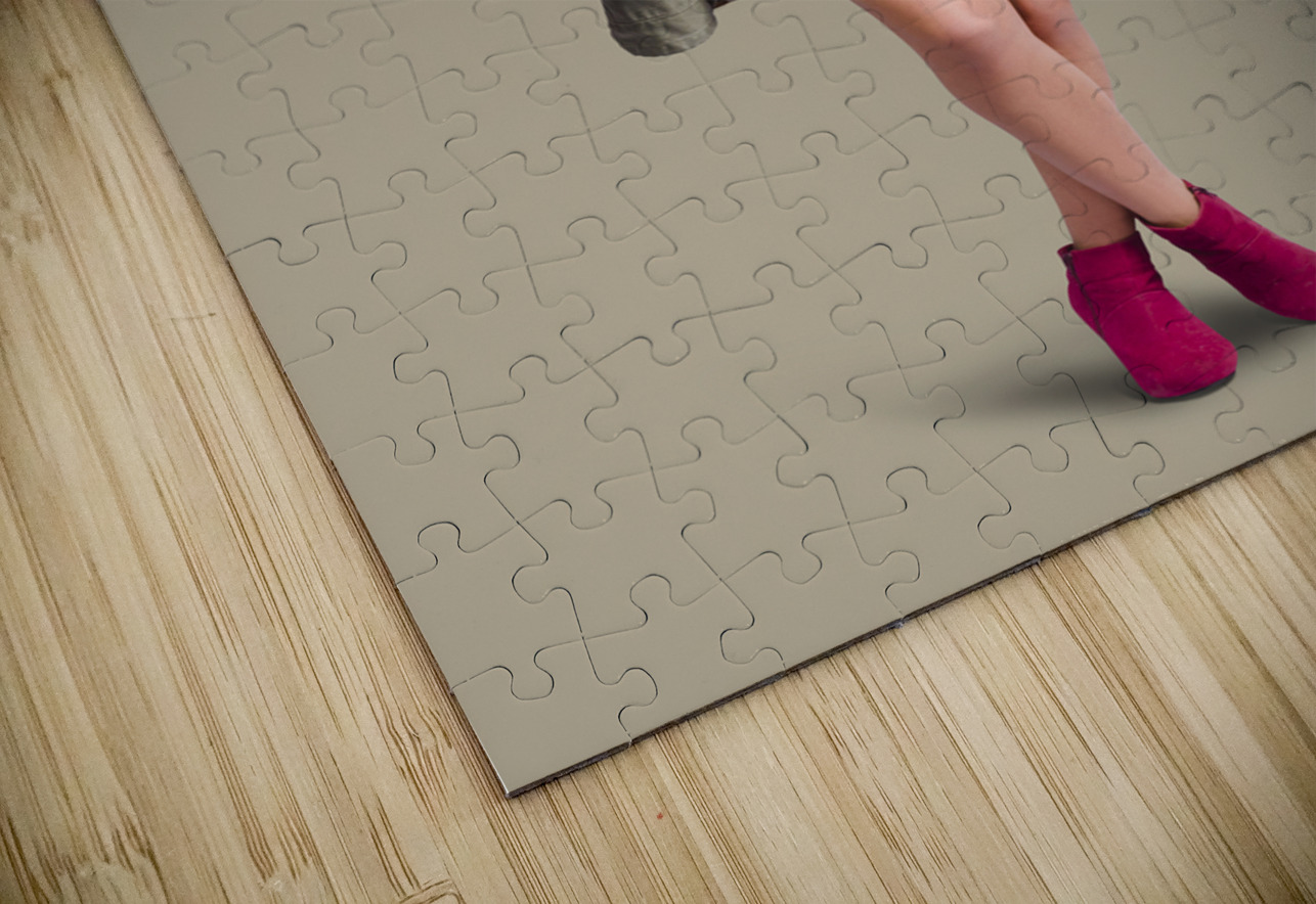 American army pinup girl. Stars and stripes salute Jorgo Puzzle