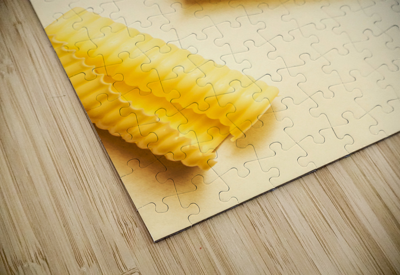 Butter curls on white background Jorgo Puzzle