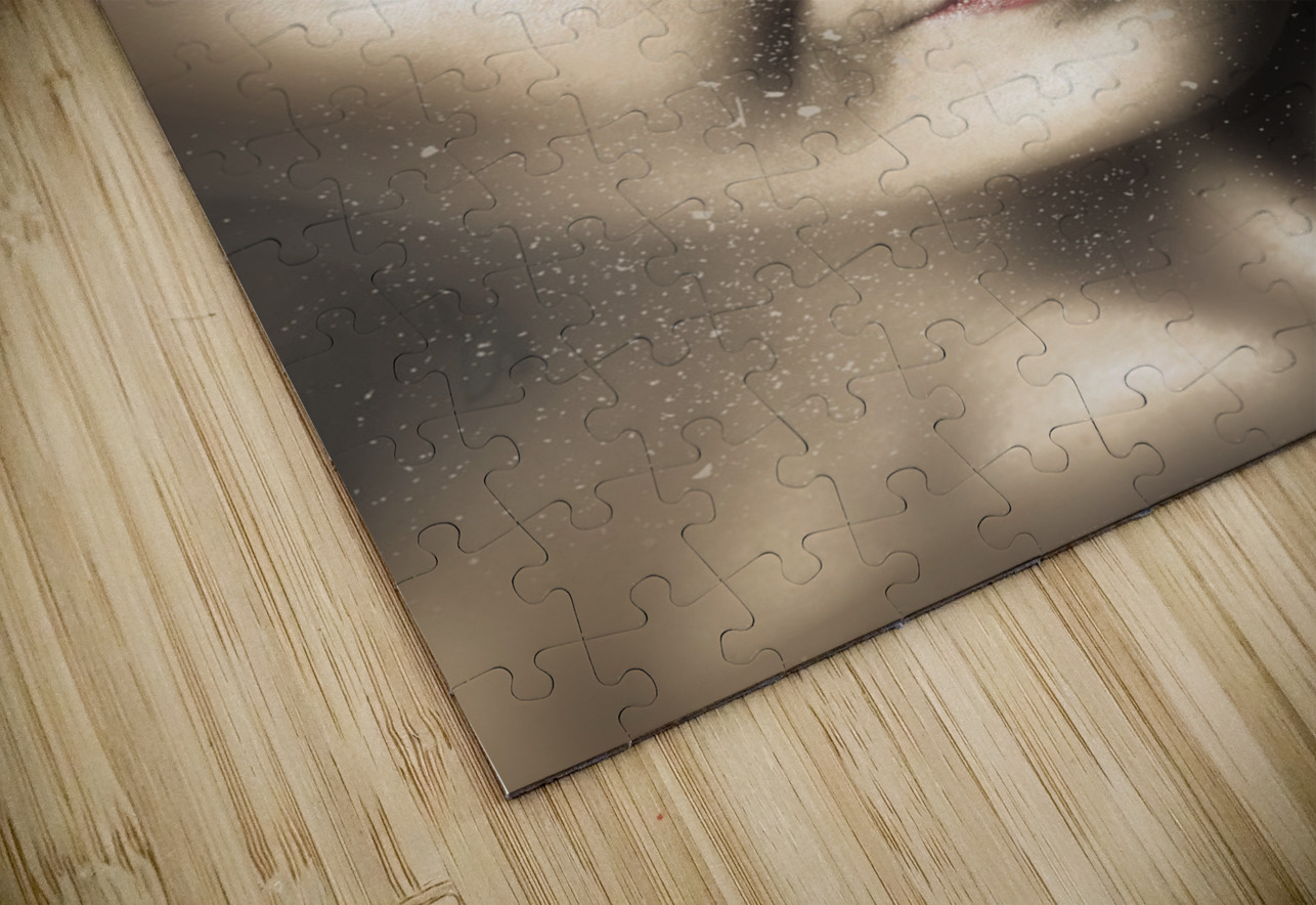 Beauty pin-up woman applying makeup Jorgo Puzzle