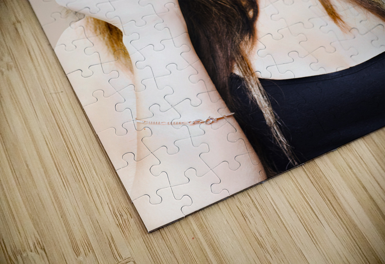Isolated Sexy Girl Wearing Glasses On White Jorgo Puzzle