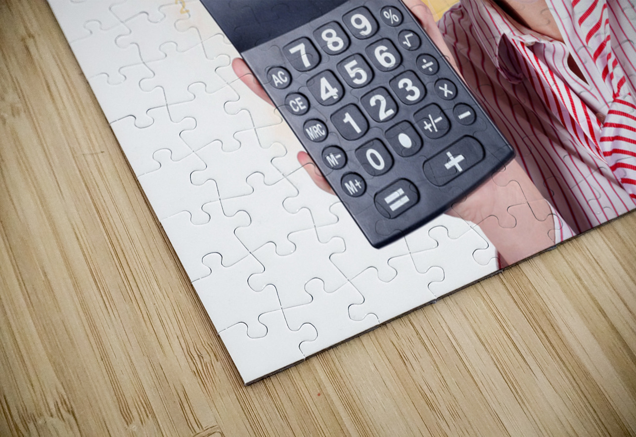 Education Math Tutor Holding Numbers Calculator Jorgo Puzzle