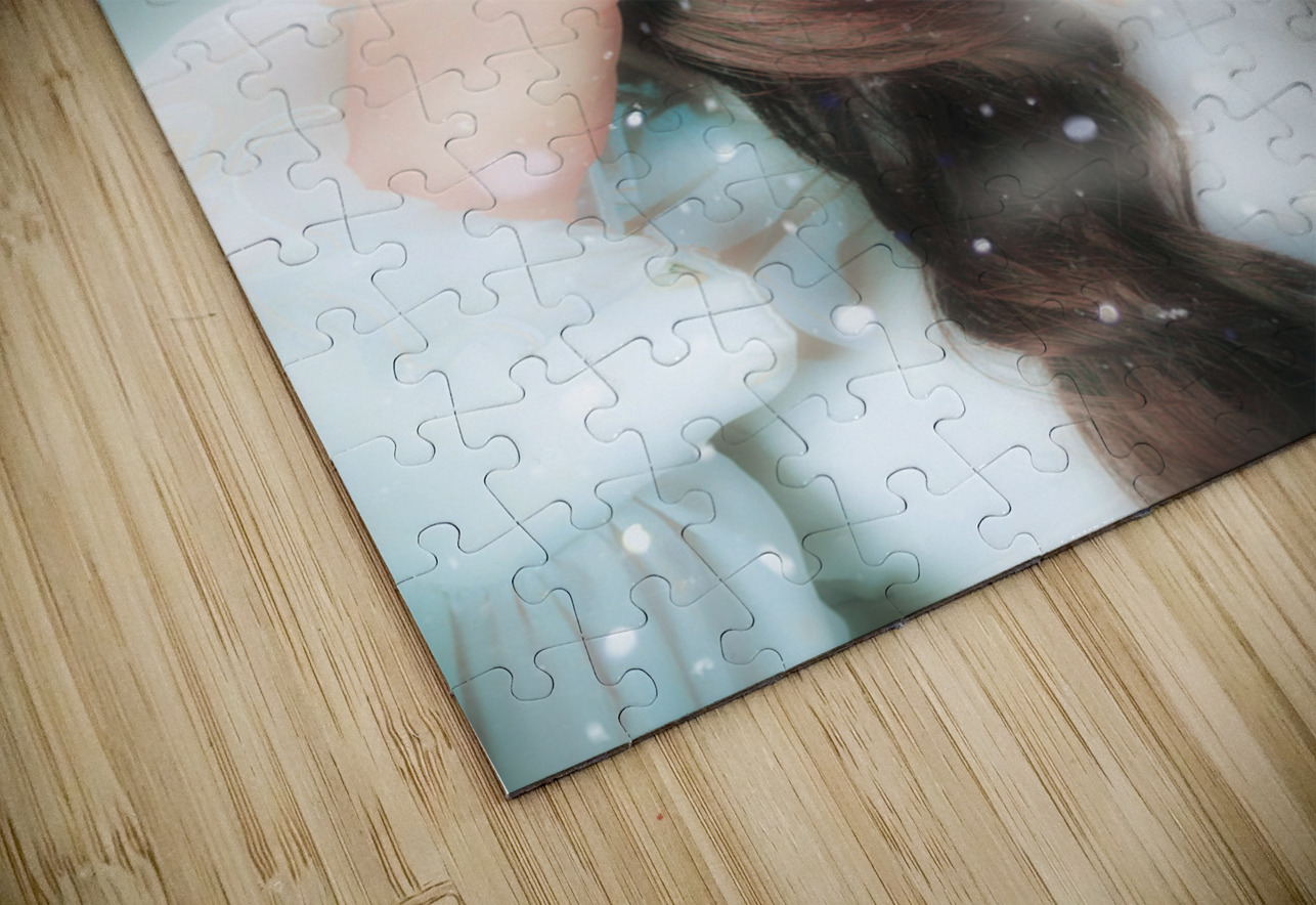 Beautiful enchanting snow princess woman Jorgo Puzzle