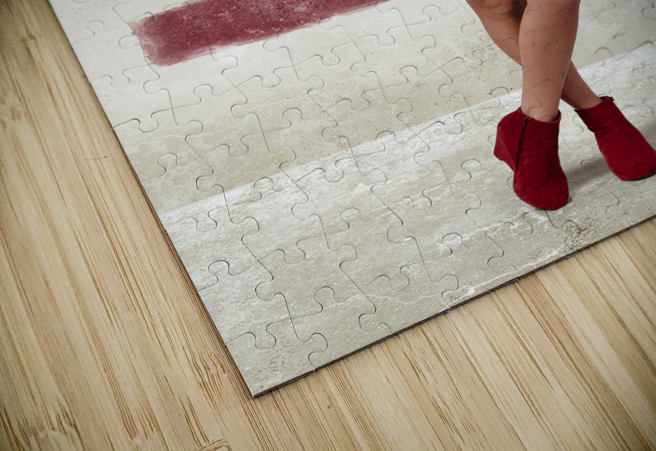 Grunge pin up woman in american fashion style Jorgo Puzzle