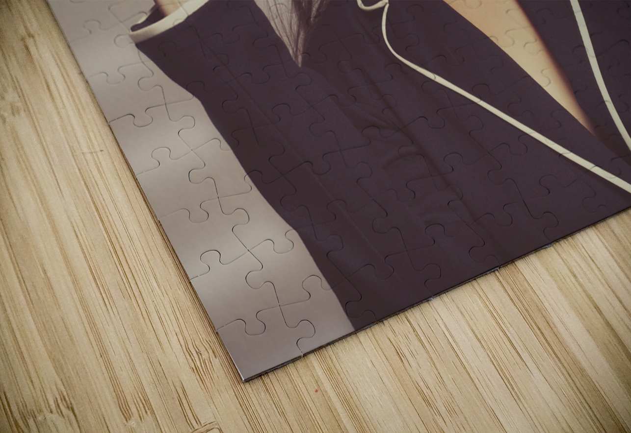 Luxury fashion girl in exclusive sunglasses Jorgo Puzzle