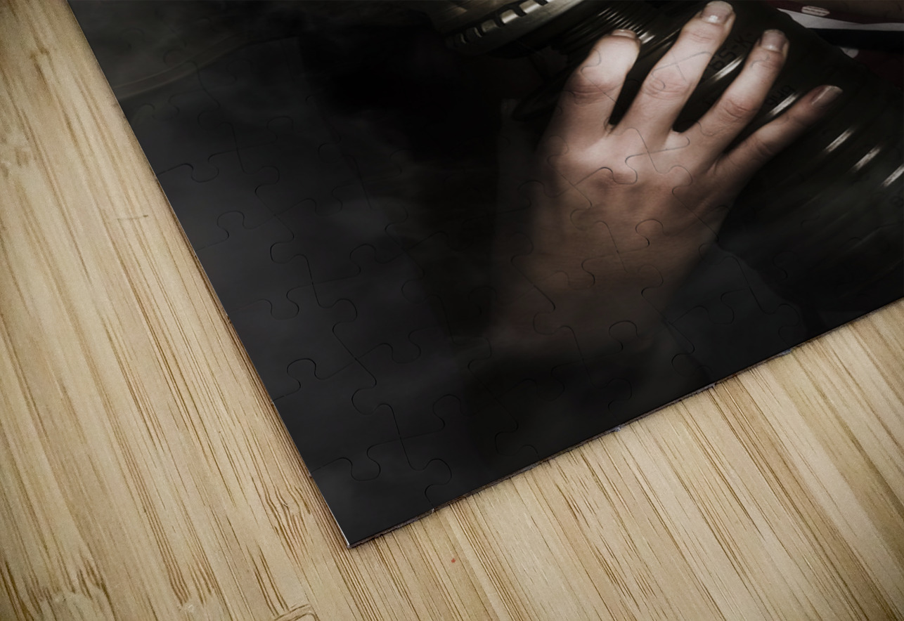 Vintage army pinup girl holding gas mask Jorgo Puzzle