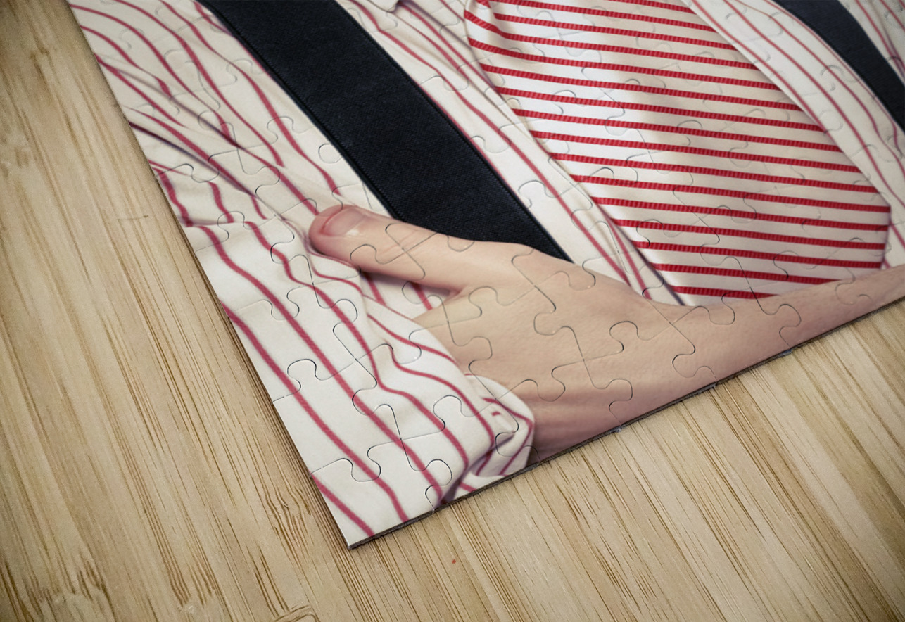 Funny Retro Male Nerd With Big Mouth On Copyspace  Jorgo Puzzle