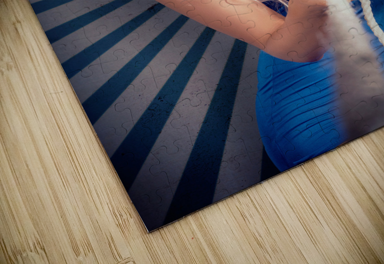 Retro Poster Girl On Vintage Rays Background Jorgo Puzzle