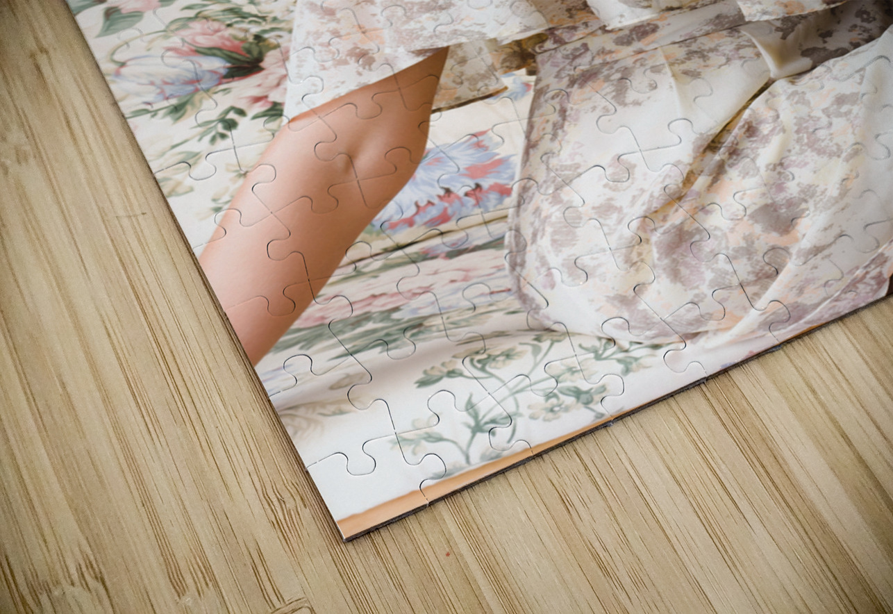 Young beautiful woman. Immaculate blond hairstyle Jorgo Puzzle