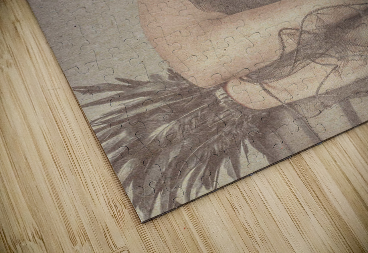 Young woman posing in opulent vintage fashion Jorgo Puzzle