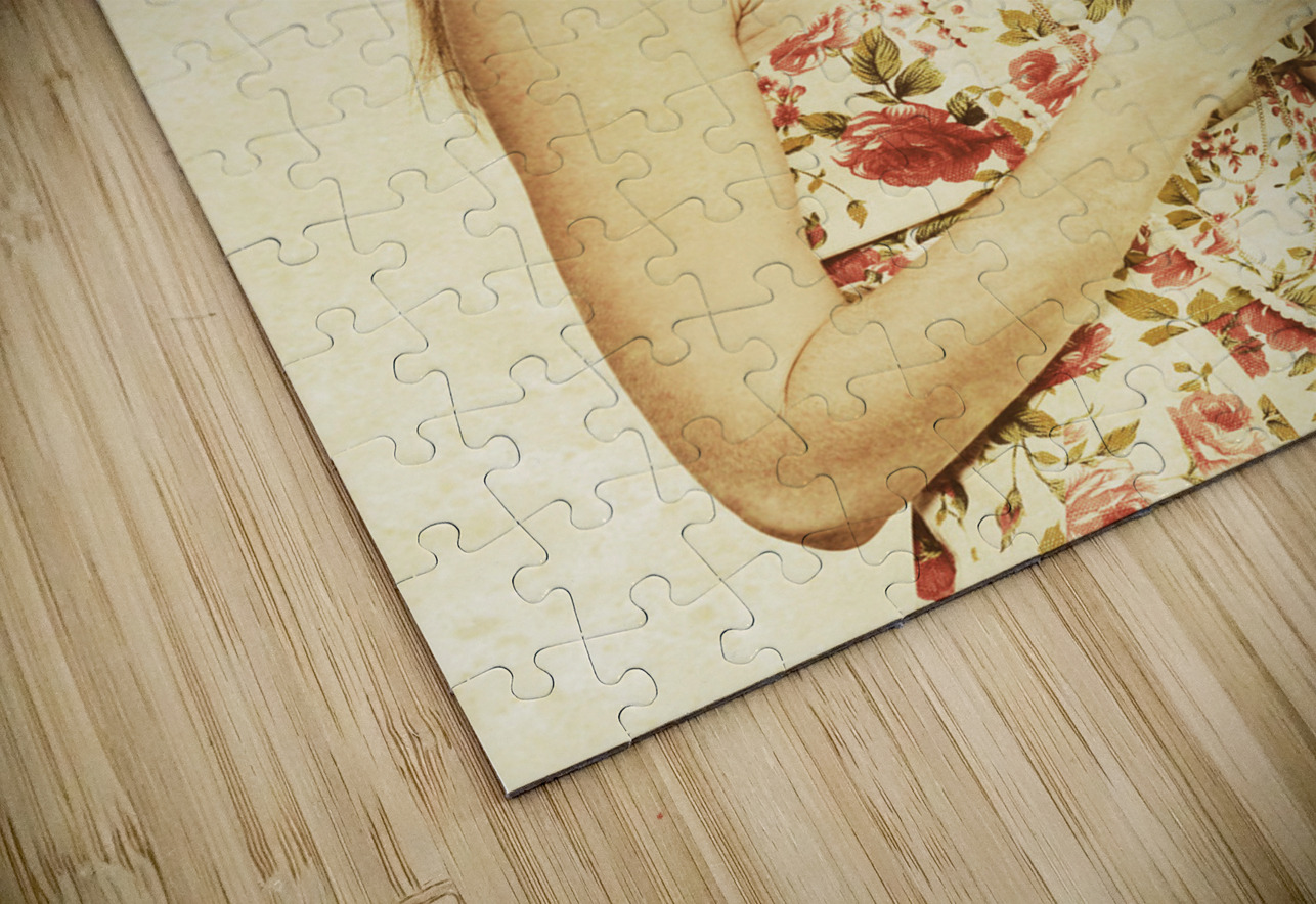 Vintage Woman With Pop Corn And Movie Tickets Jorgo Puzzle