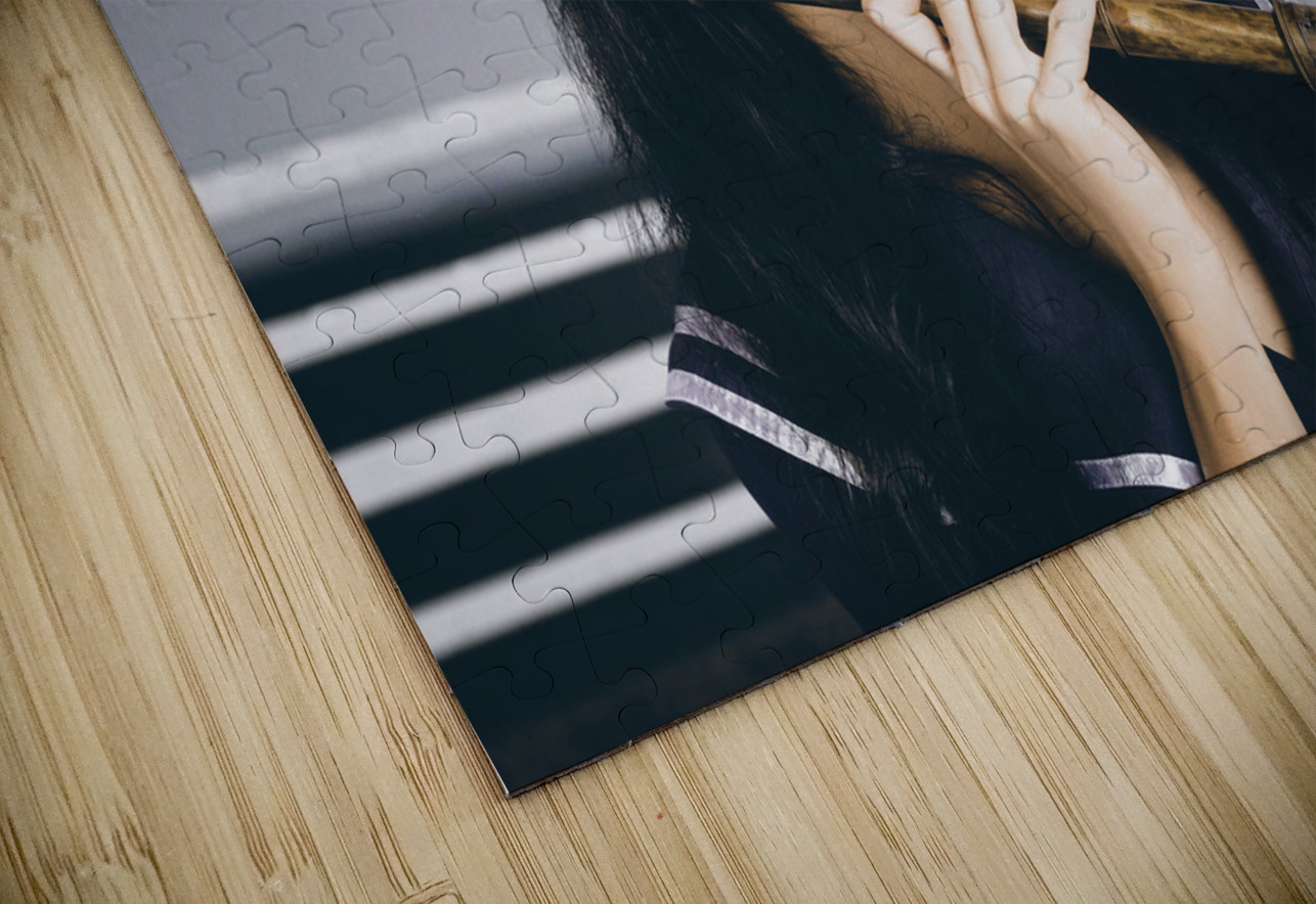 Young vintage sailor girl looking out to sea Jorgo Puzzle