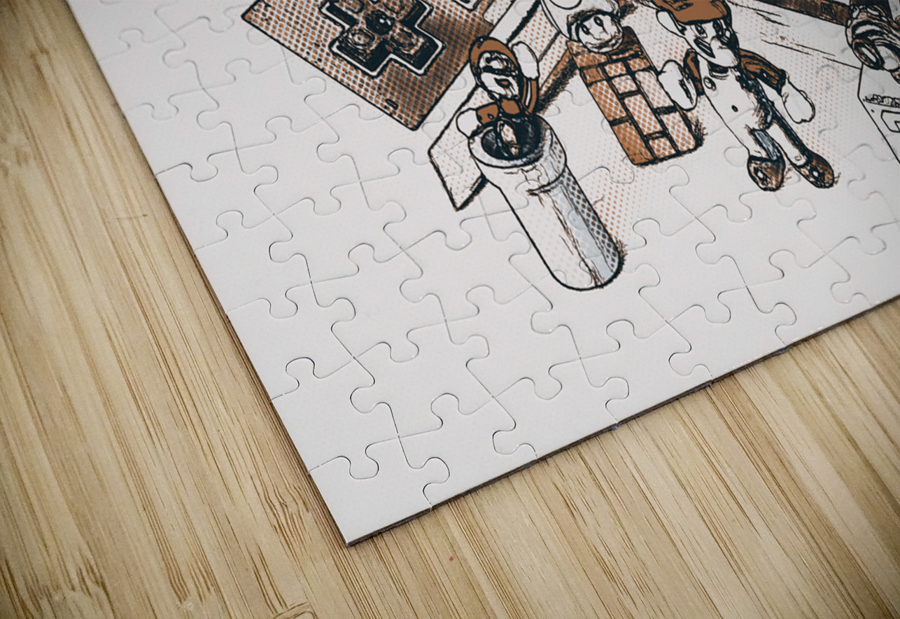 A retro gaming landscape Jorgo Puzzle