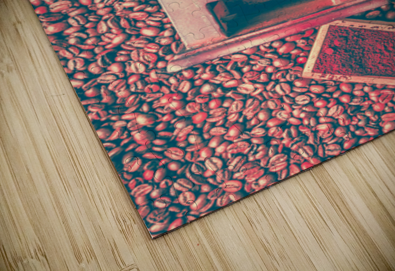 Red Retro Coffeehouse Jorgo Puzzle