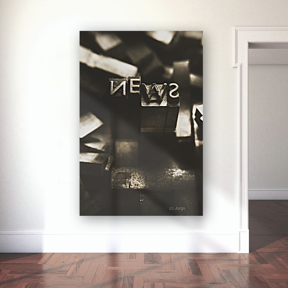 Letterpress and vintage journalism Art